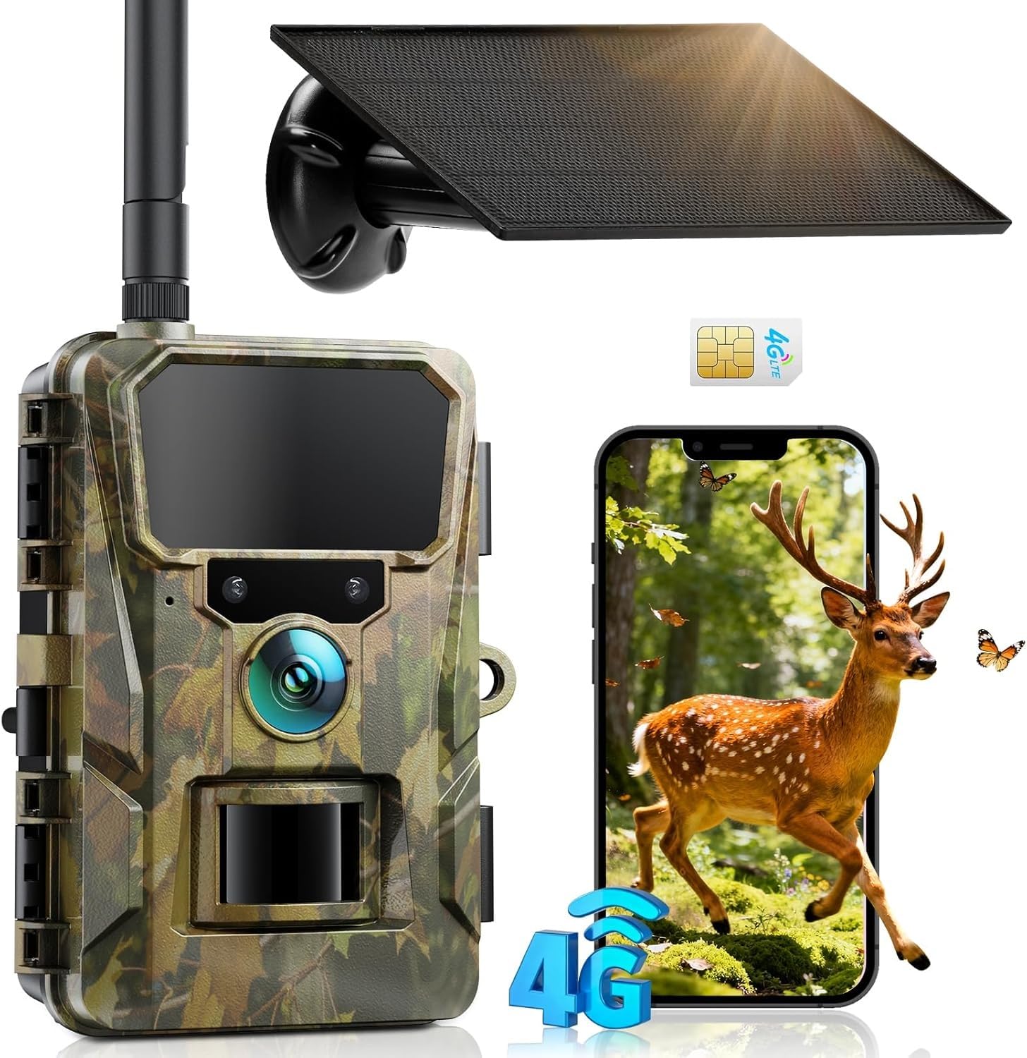 Amazon.com: CEYOMUR Trail Camera with SIM Card, 4G LTE Cellular
